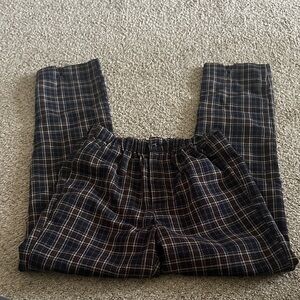 Brandy Melville Black and White Plaid Straight Leg Pants